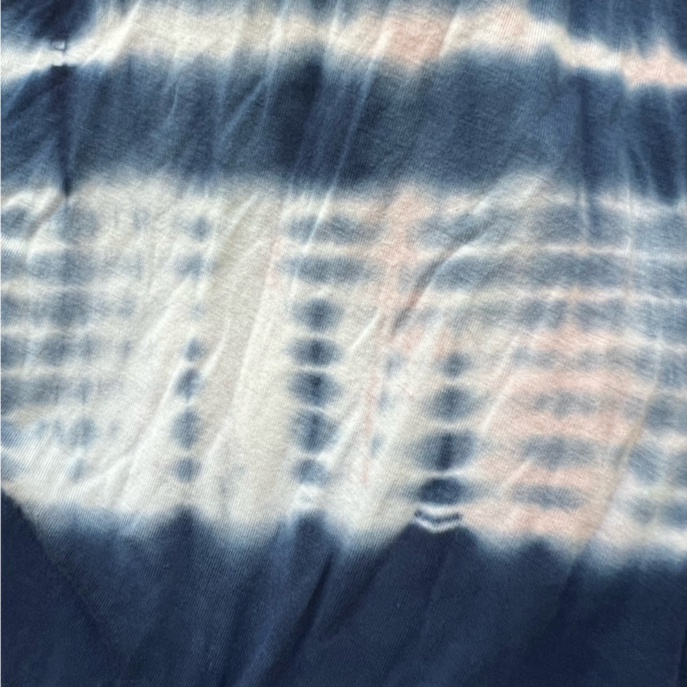 American Eagle Outfitters AEO Soft Sexy T-Shirt Blue Tie Dye Knots Long Slv Sz S - Picture 7 of 7